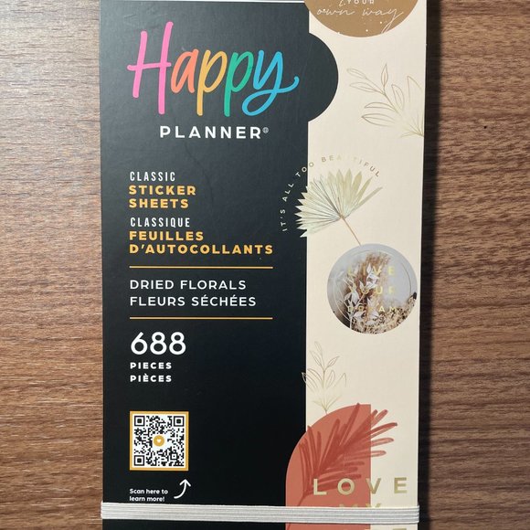 Happy Planner Sticker Book - Dried Florals - Picture 1 of 2